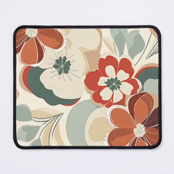 Item preview, Colorful design with flowers, in the style of terracotta. designed and sold by Kiyomi Mizushima.