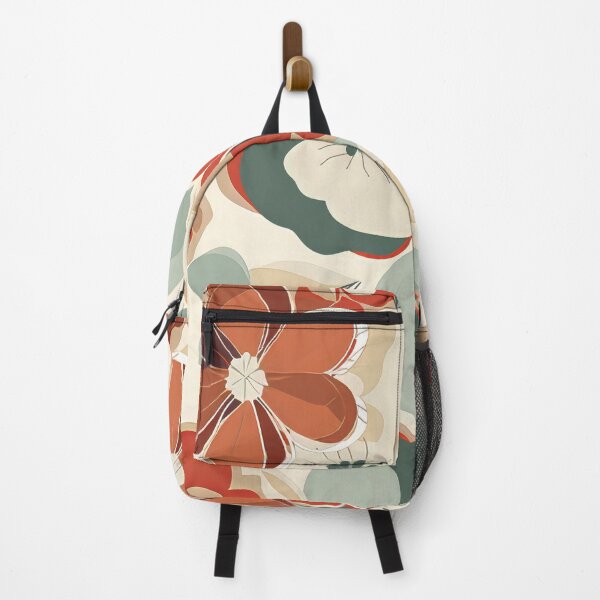 Item preview, Colorful design with flowers, in the style of terracotta. designed and sold by Kiyomi Mizushima.