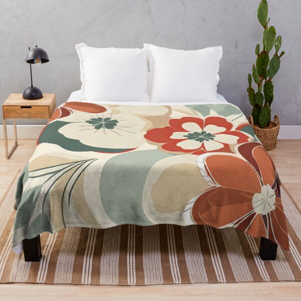 Item preview, Colorful design with flowers, in the style of terracotta. designed and sold by Kiyomi Mizushima.