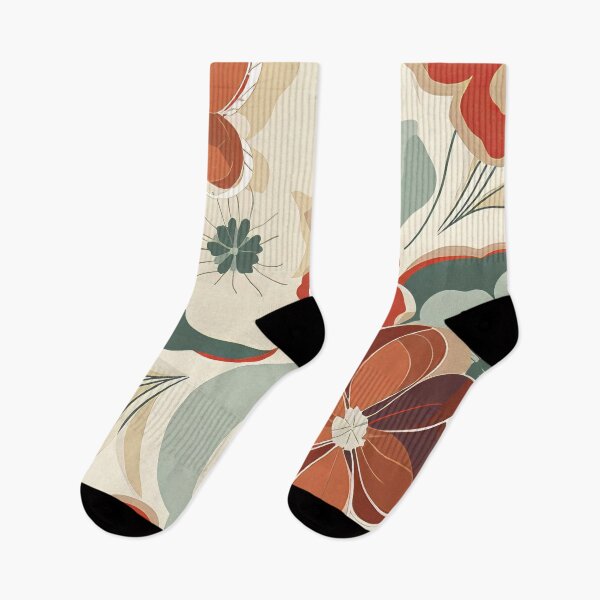 Item preview, Colorful design with flowers, in the style of terracotta. designed and sold by Kiyomi  Mizushima.