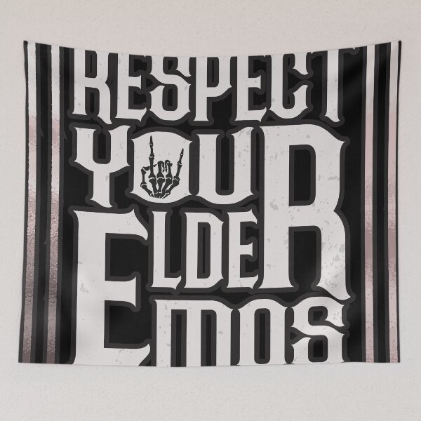 Item preview, Respect Your Elder Emos T-Shirt designed and sold by Kummy Bear Shop.