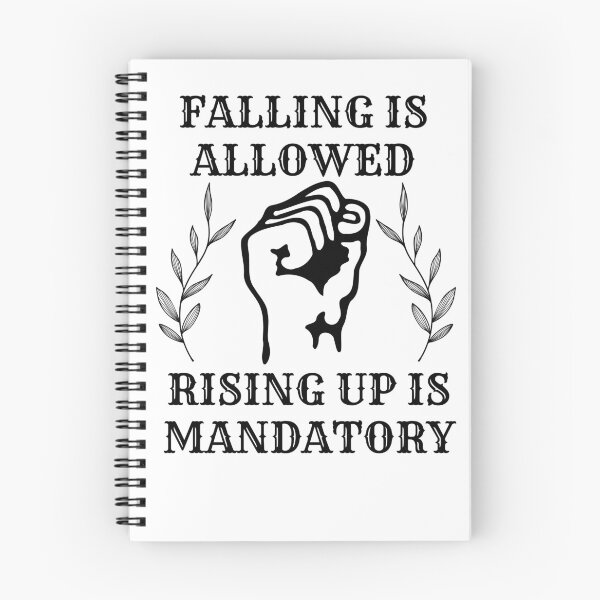 Item preview, ALLOWED TO FALL. RISING UP IS MANDATORY! designed and sold by Javidesigner19.