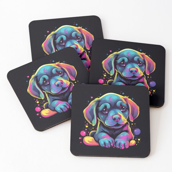 Item preview, Colorful Labrador Puppy 03 designed and sold by ARTficiallyAnon.