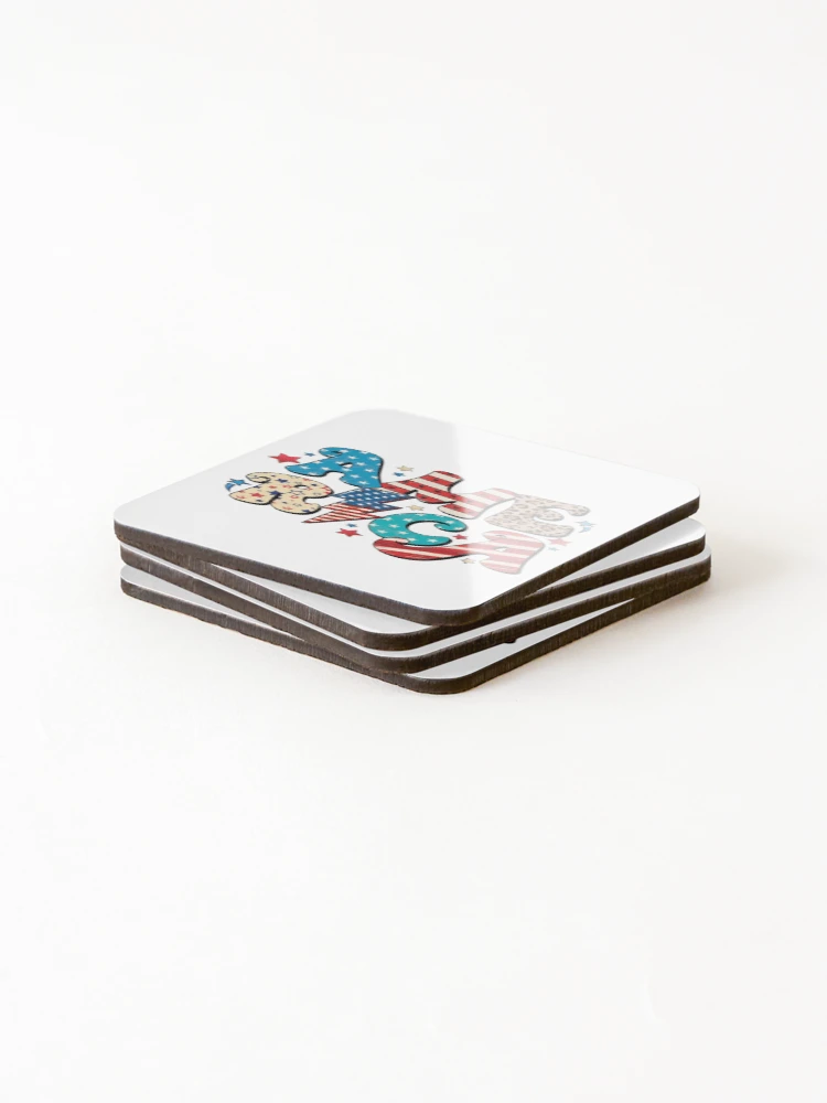 Thumbnail 4 of 5, Coasters (Set of 4), America designed and sold by RubyCollection.