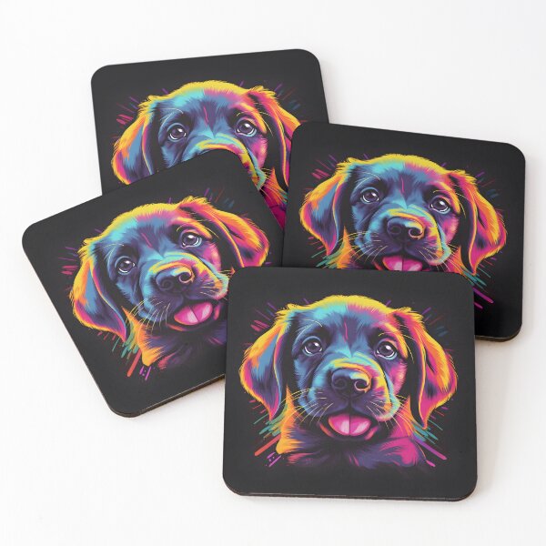 Item preview, Colorful Labrador Puppy 04 designed and sold by ARTficiallyAnon.