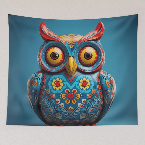 Item preview, Nice ceramic owl, folk art style designed and sold by SBD-Shop.