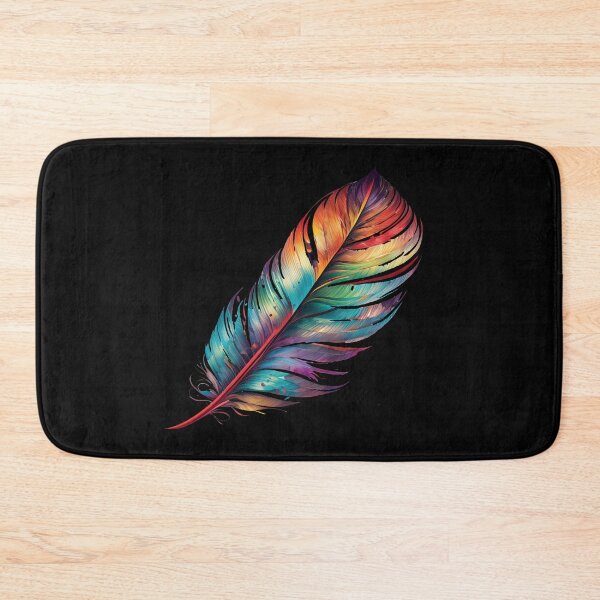 Item preview, Rainbow Painted Feather Leaf - Pride Month LGBTQ Support Ally - Simple Minimalist Original Artwork designed and sold by VenusInShade.