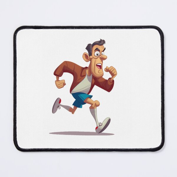 Item preview, Cartoon of a middle aged male runner designed and sold by Dan Edwards.