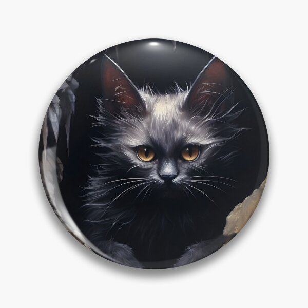 Item preview, Little Bat Cat in a Cave designed and sold by Justpurrs.