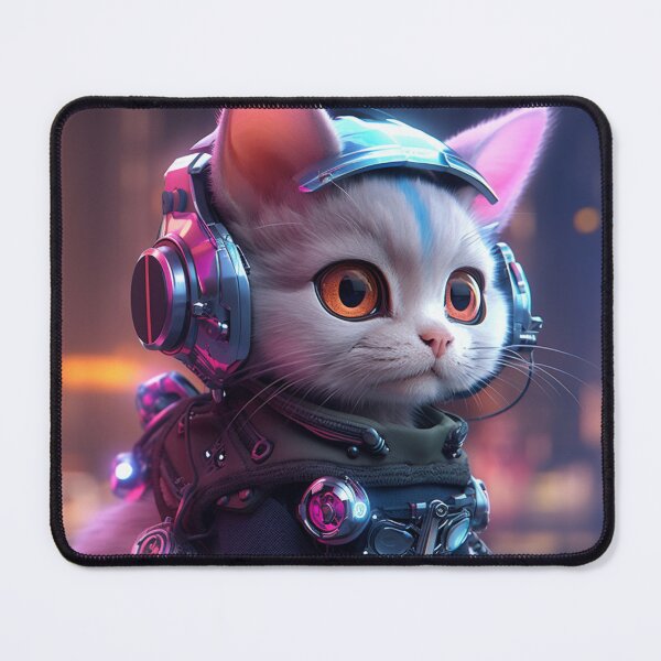 Item preview, cyberpunk dieselpunk cat designed and sold by nolutsch.