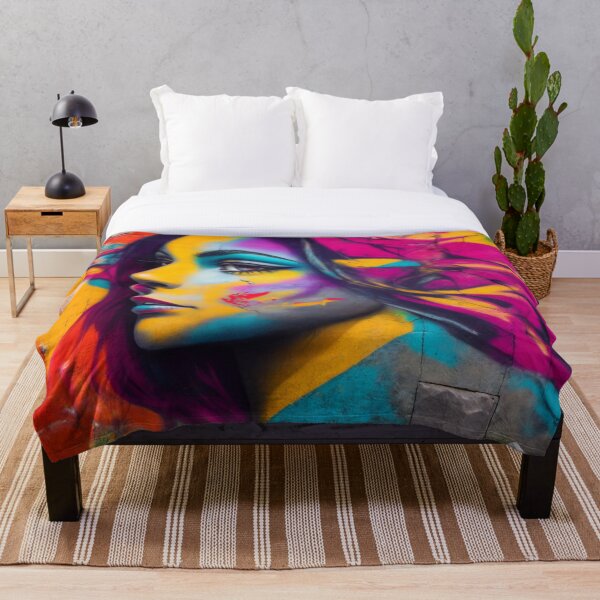 Item preview, woman face graffiti designed and sold by Artque24.