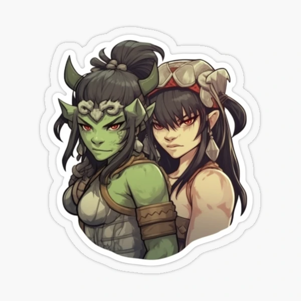 D&D Female Warrior Sticker for Sale by TellezStickers