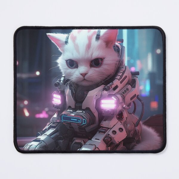 Item preview, cyberpunk dieselpunk cat designed and sold by nolutsch.