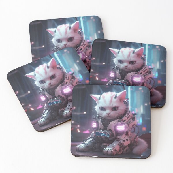 Item preview, cyberpunk dieselpunk cat designed and sold by nolutsch.
