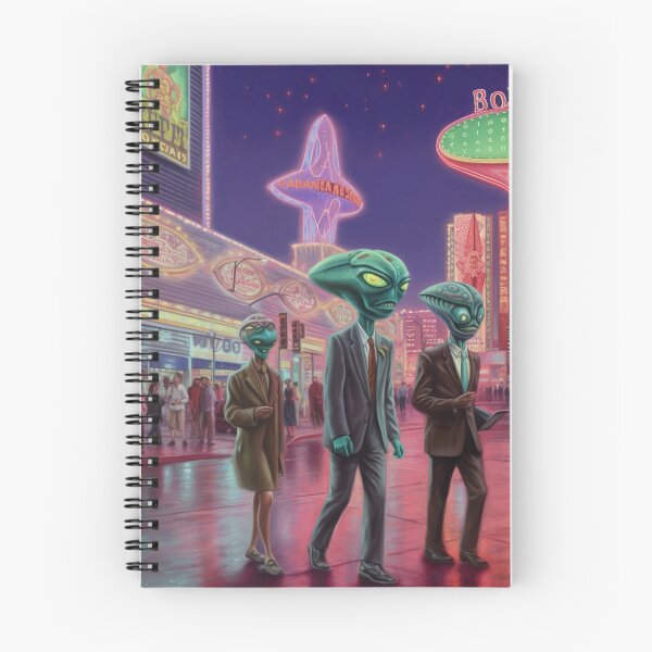 Aperçu de l'œuvre Des extraterrestres à Las Vegas créée et vendue par InkspireWay.