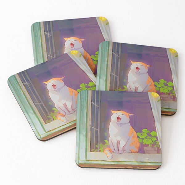 Item preview, Yawning ginger cat designed and sold by Hot-Anime-.