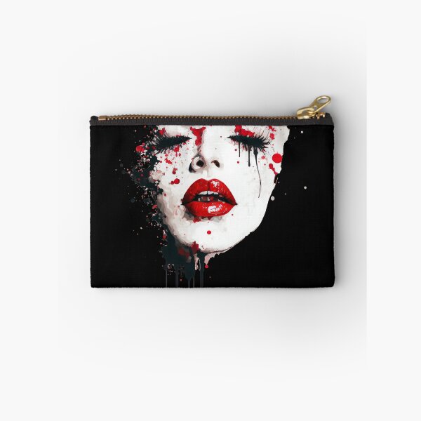 Item preview, Red and Black Face of Pride - Pride Month LGBTQ Feminism Trans Drag Support Ally - Simple Minimalist Original Artwork designed and sold by VenusInShade.