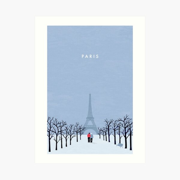 Paris Travel Poster Kunstdruck
