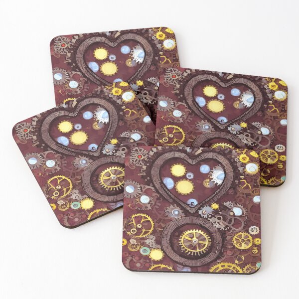 Item preview, Steampunk Love heart abstract designed and sold by LordEngy.
