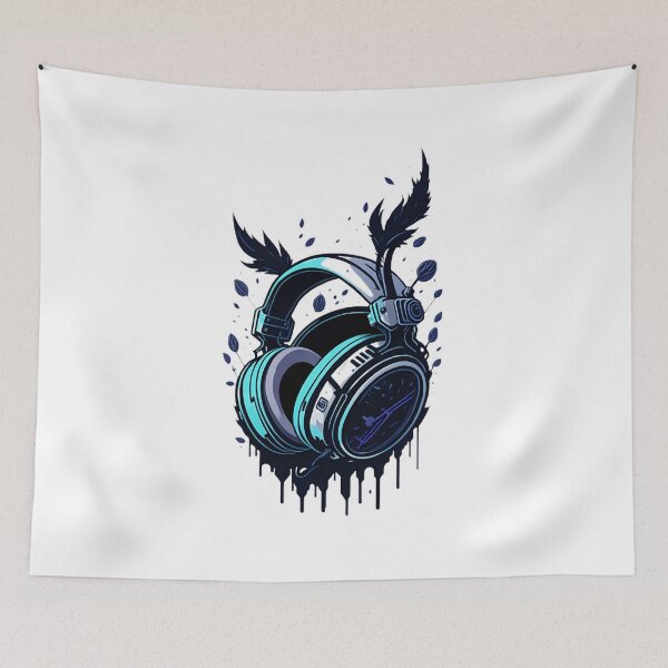 Item preview, Gamer Headphones - Digital Art designed and sold by Redwal15.