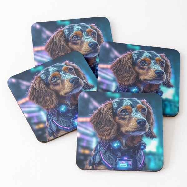 Item preview, cyberpunk dieselpunk dog designed and sold by nolutsch.