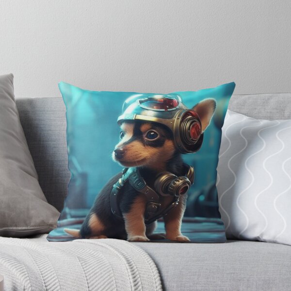 Item preview, cyberpunk dieselpunk dog designed and sold by nolutsch.