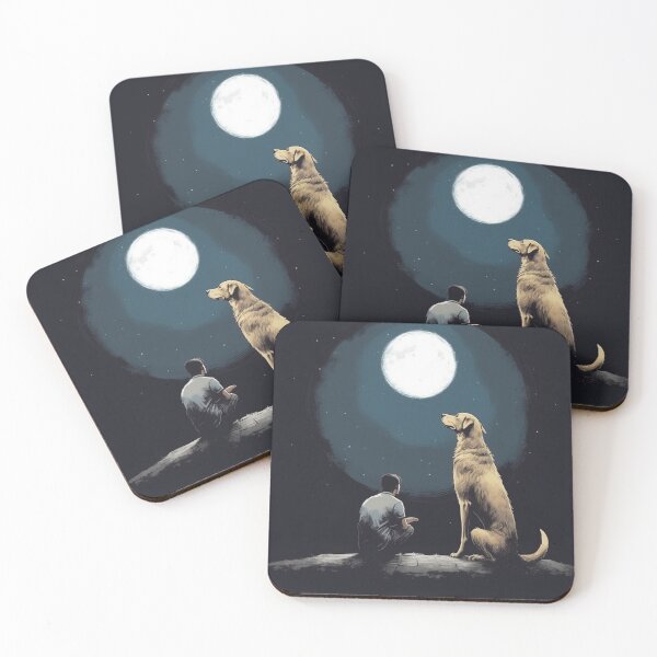 Item preview, Dog The Moon Print designed and sold by harperrjohn.