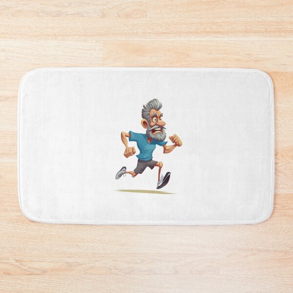 Item preview, Bearded old male runner designed and sold by Dan Edwards.