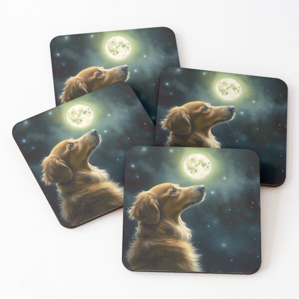 Item preview, Dog The Moon Print designed and sold by harperrjohn.