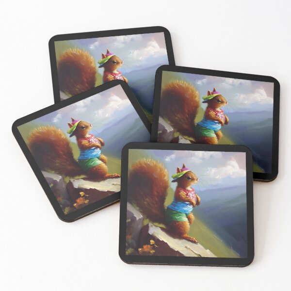 Item preview, Squirrel On a Mountain designed and sold by CrankyOldDude.