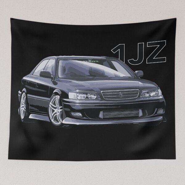 Item preview, JZX100 TRD TOURER V CHASER MARK II tOYOTA Drift 1jz street car vip black designed and sold by cowtownCOWBOY.