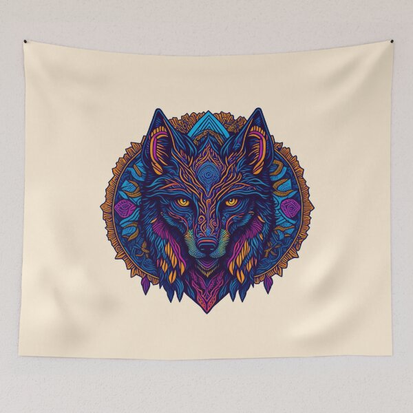 Item preview, Wolf Mandala Style Graphic designed and sold by shokA Design.