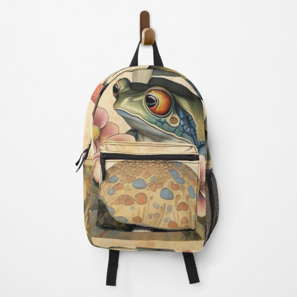 Item preview, Japanese Style Aesthetic Frog Lovers Mushrooms Floral Vintage Frog designed and sold by SunfullyYours.