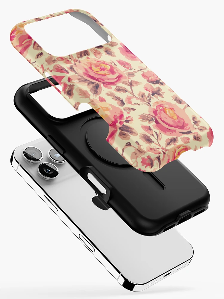 Thumbnail 2 of 4, iPhone Case, Retro Roses designed and sold by SamJanner.