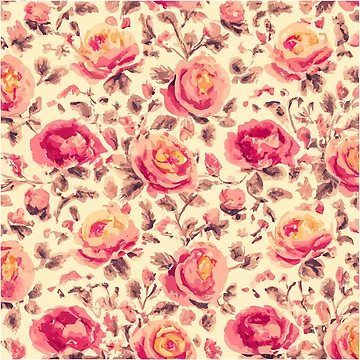 Artwork thumbnail, Retro Roses by SamJanner