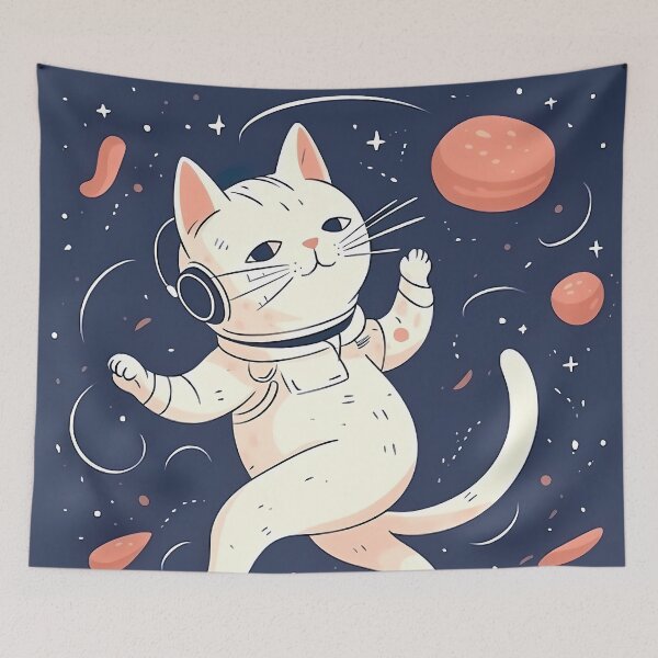Item preview, Space cat wakling designed and sold by luxlasors543.