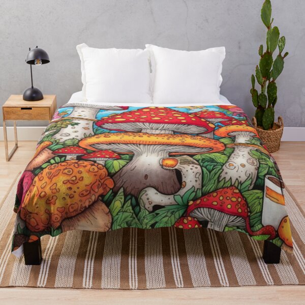 Item preview, Whimsical Mushroom Magic - Colorful Cartoon Mushroom Illustration designed and sold by Dubage603.