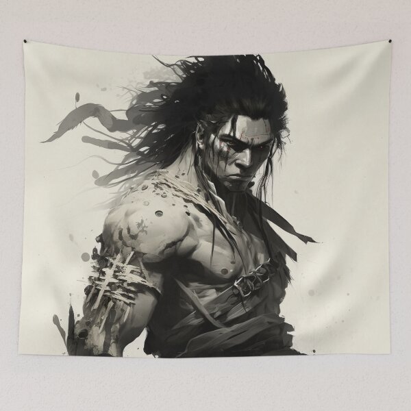 Item preview,  Japanese warrior  designed and sold by DesignHeaven24.