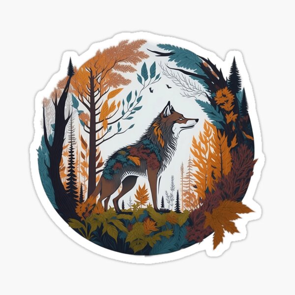 Item preview, adventurous wolf designed and sold by creativepankaj.