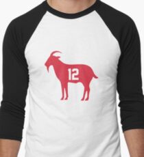 Goat Tom Brady 12 Merchandise Men's Baseball ¾ T-Shirt