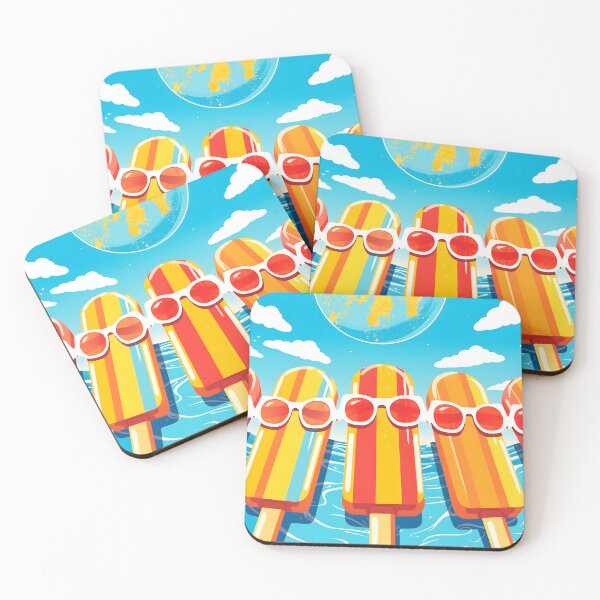 Item preview, "Popsicles in the Sea" Bold Graphic Print designed and sold by aigcx.