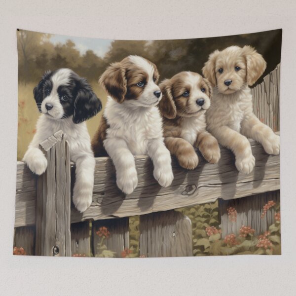Item preview, Puppy Haven: Tales of Love and Wonder on the Wooden Fence designed and sold by luvablelifeform.