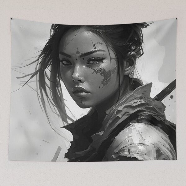 Item preview,  Japanese warrior  designed and sold by DesignHeaven24.