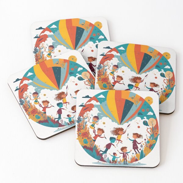 Item preview, kids and rainbow designed and sold by creativepankaj.