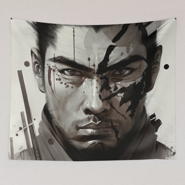 Item preview, Japanese warrior  designed and sold by DesignHeaven24.
