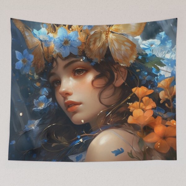 Item preview, Lady Anagallis Arvensis - June 14 Birthday Bloom designed and sold by ZenEverAI.