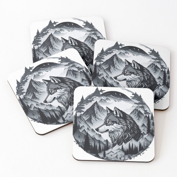 Item preview, Wolf and mountains designed and sold by creativepankaj.