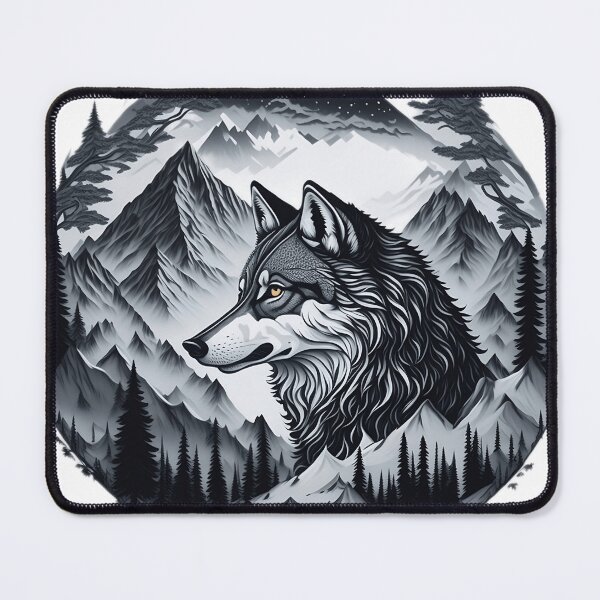 Item preview, Wolf and mountains designed and sold by creativepankaj.
