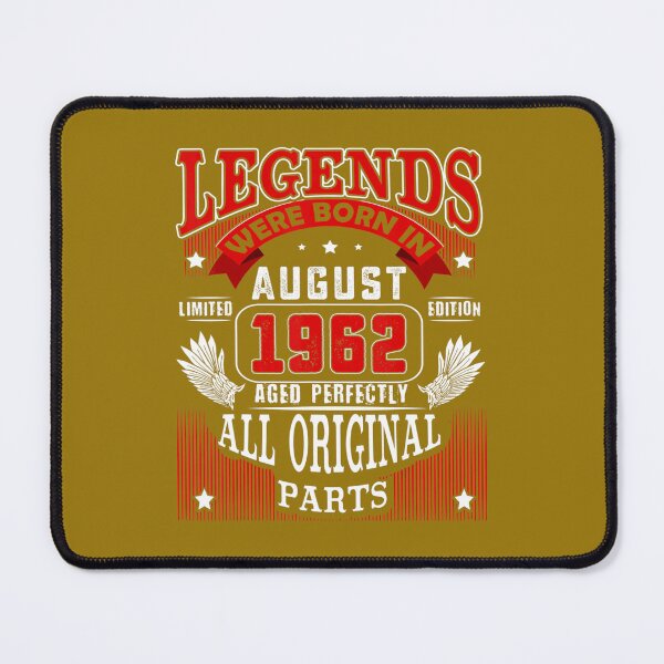 Item preview, 60th Birthday Legends Born In August 1962 60 Years Old designed and sold by krnrafqqgai99.