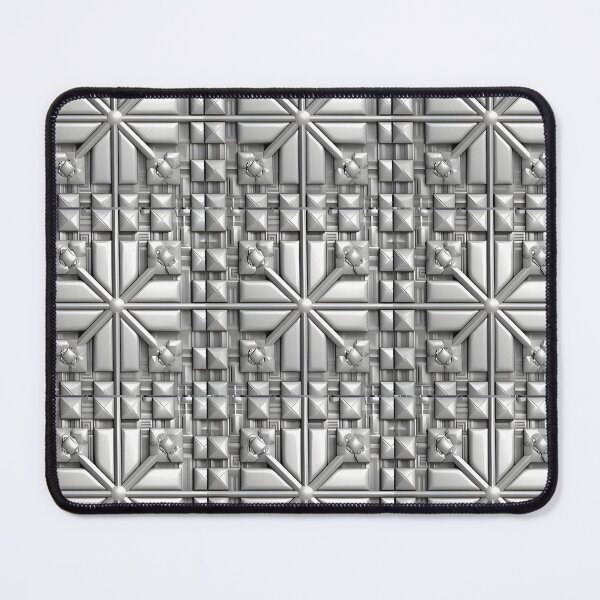 Item preview, Silver Cross Bars With Industrial 3D Design With Rough Metal Work designed and sold by MiracleROLArt.